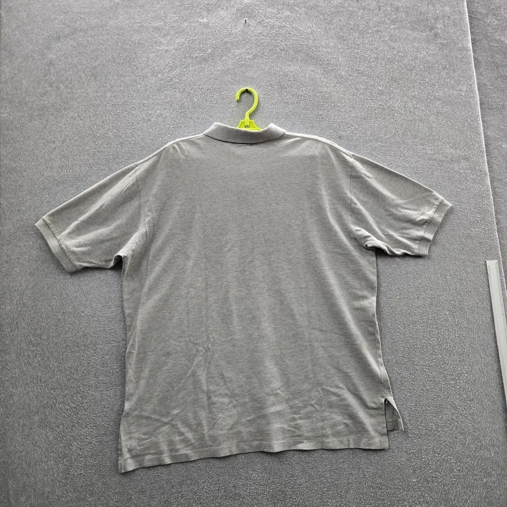 VINTAGE Polo‎ Ralph Lauren Men Polo XL Gray Embroidered Pony Logo Short Sleeve